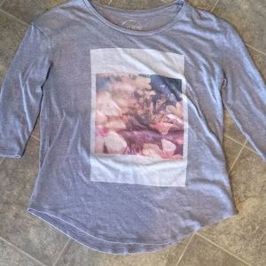 XS Lucky printed 3/4 sleeve T-shirt bogo sale